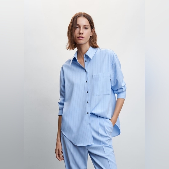 Mango Tops - Mango  [8] Pinstripe shirt